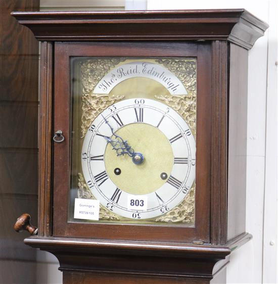 Thos. Reid of Edinburgh. A mahogany grandmother clock